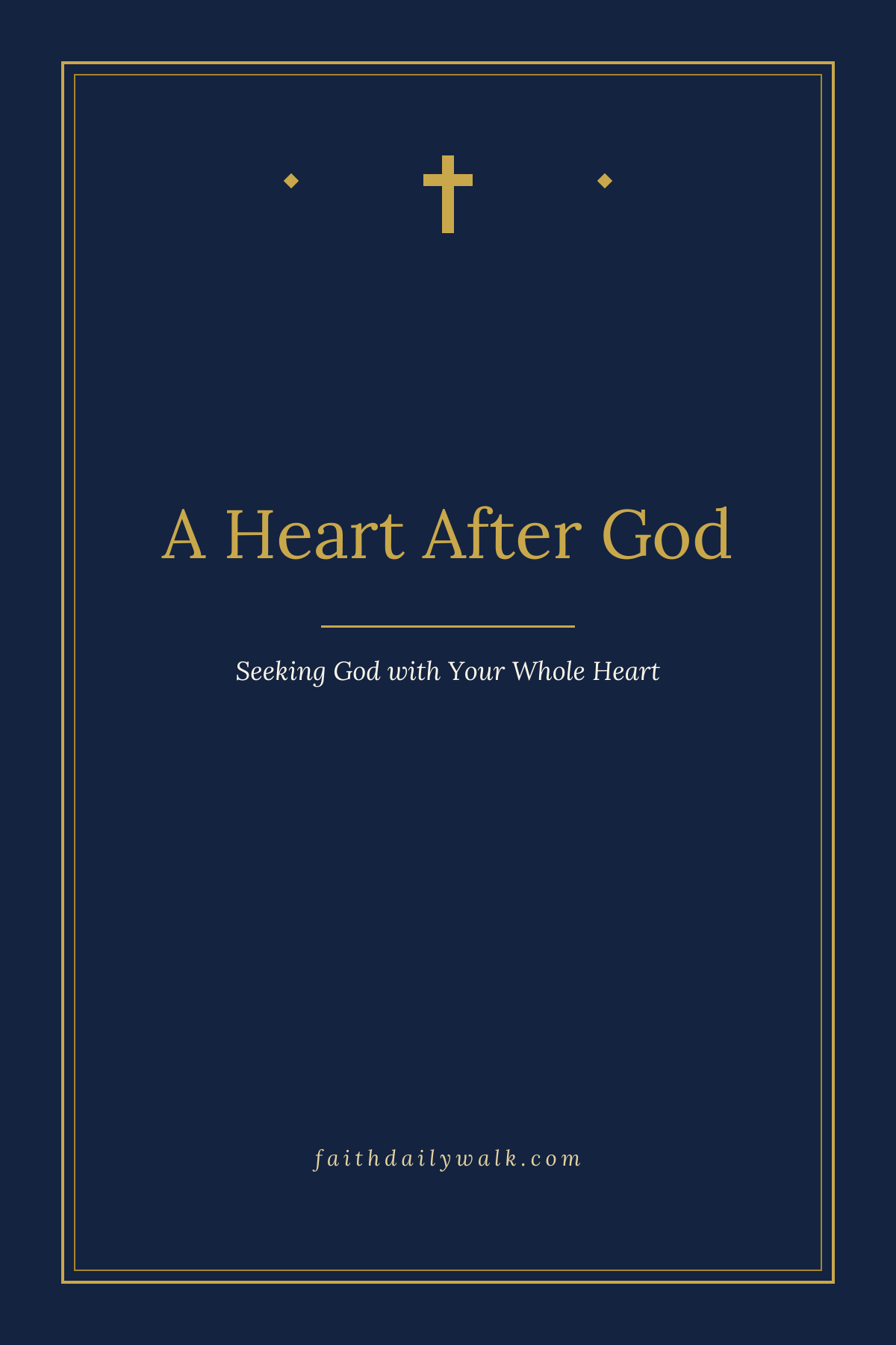 A Heart After God devotional cover