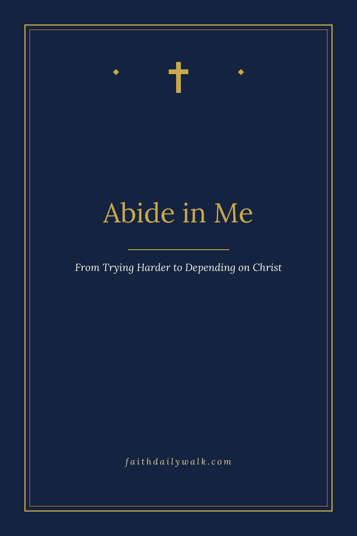 Abide in Me devotional cover