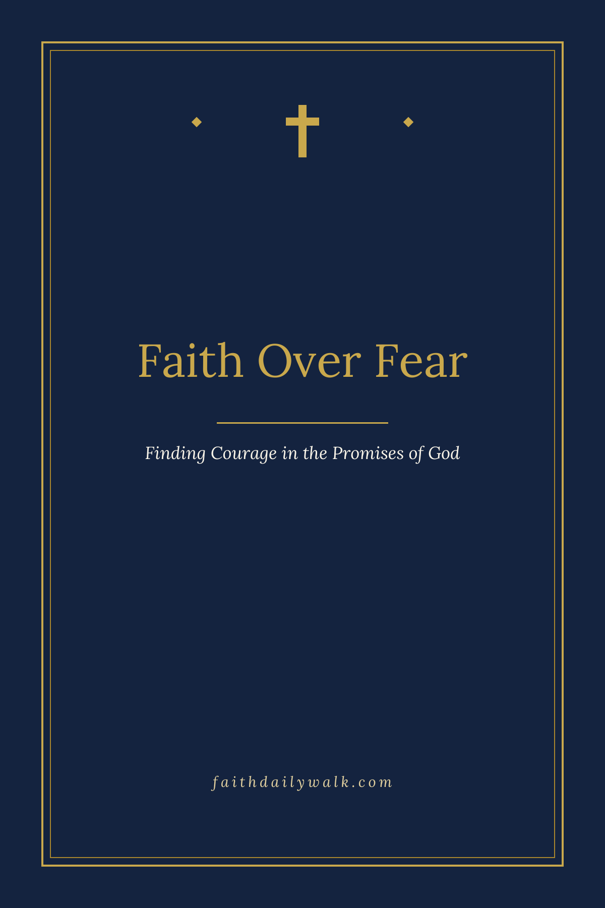 Faith Over Fear devotional cover
