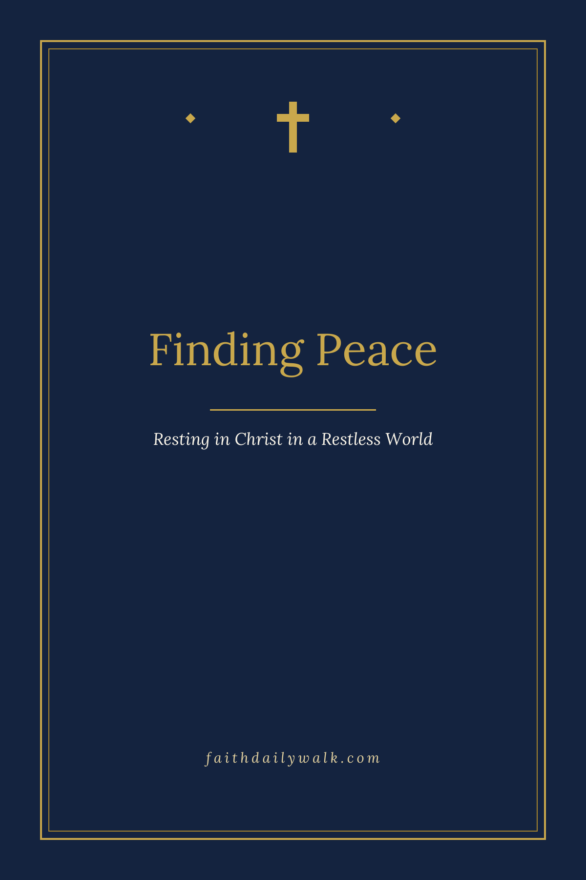 Finding Peace devotional cover