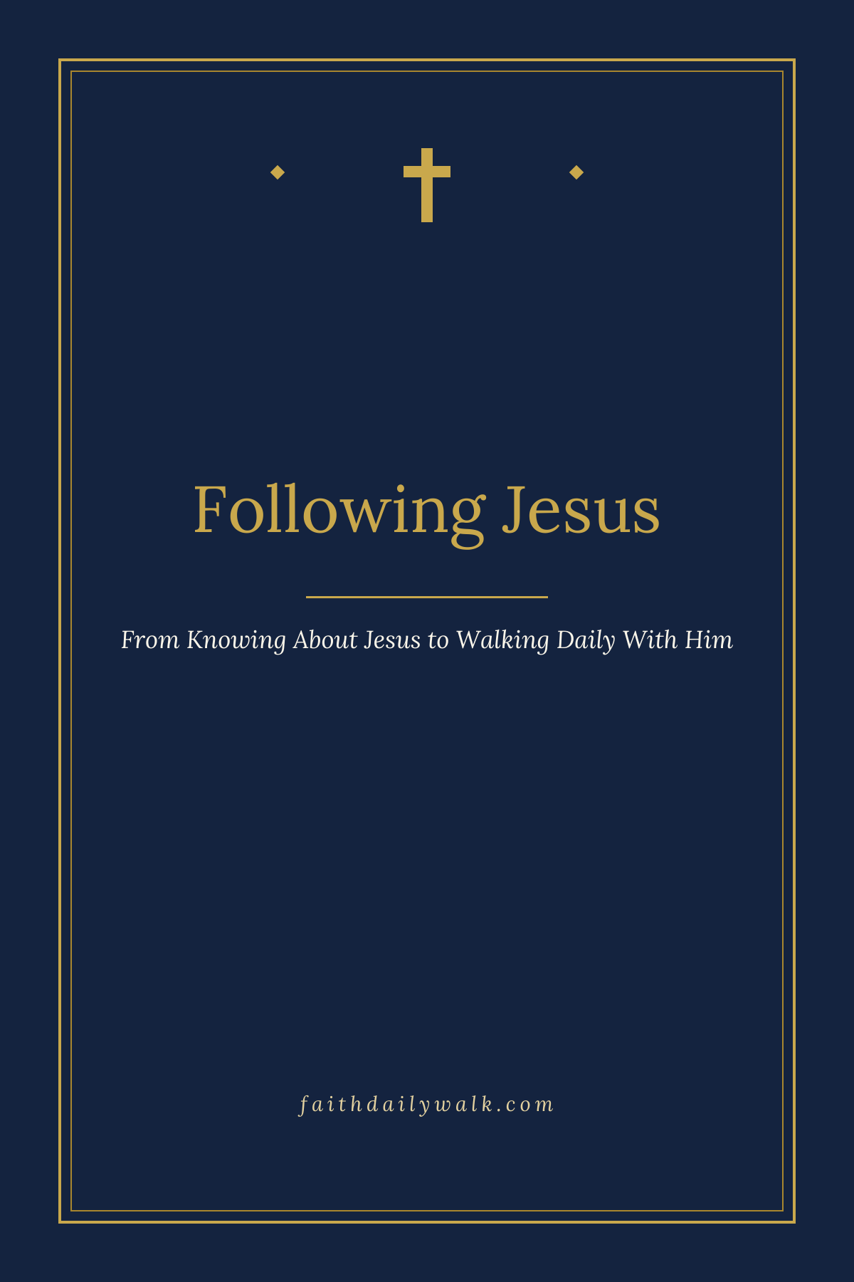Following Jesus devotional cover
