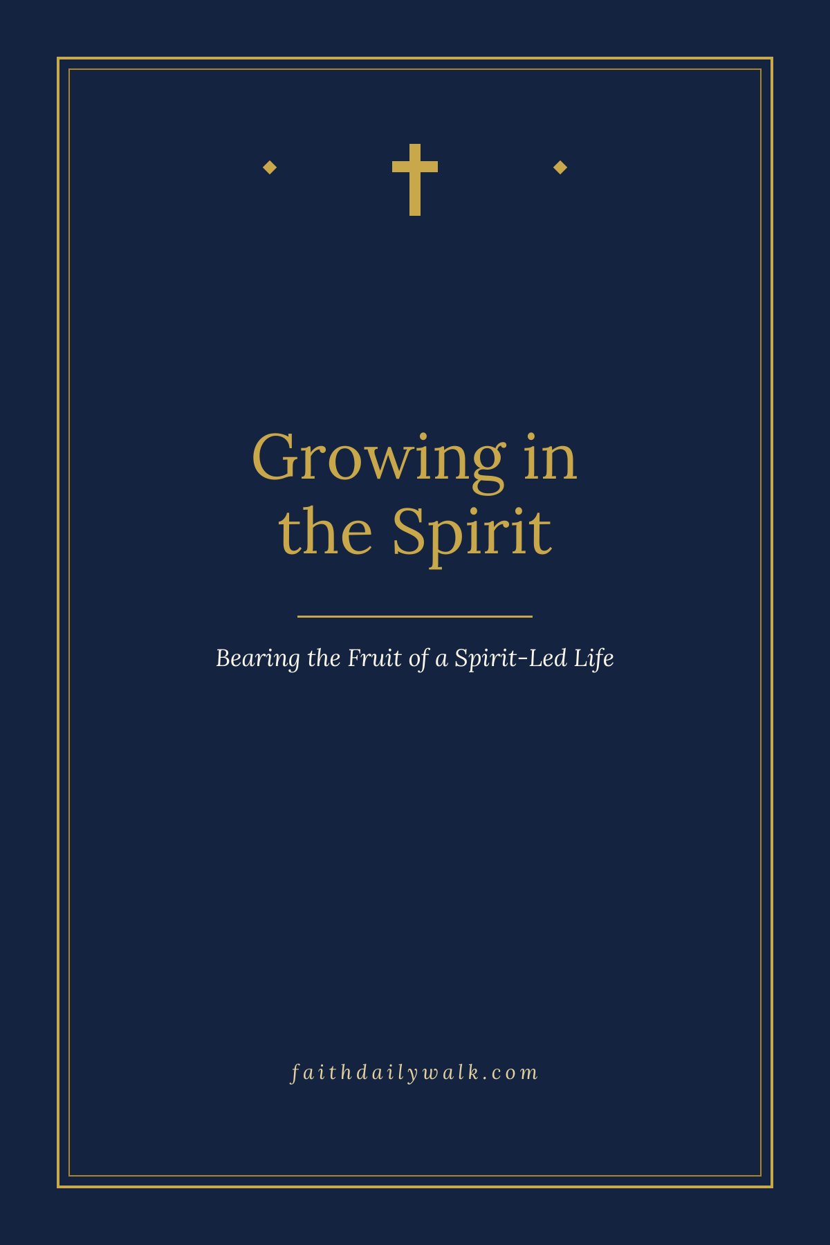 Growing in the Spirit devotional cover