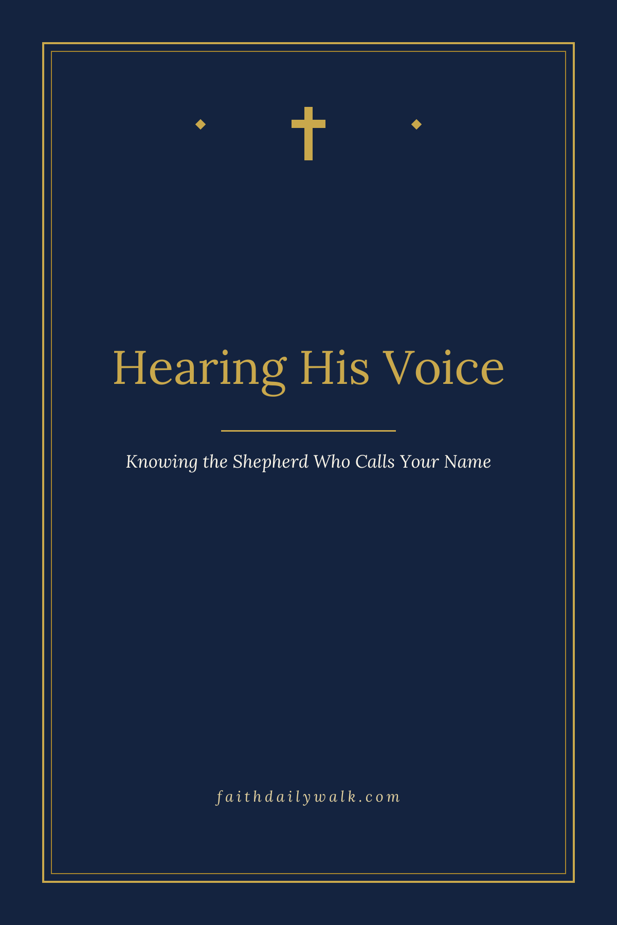 Hearing His Voice devotional cover