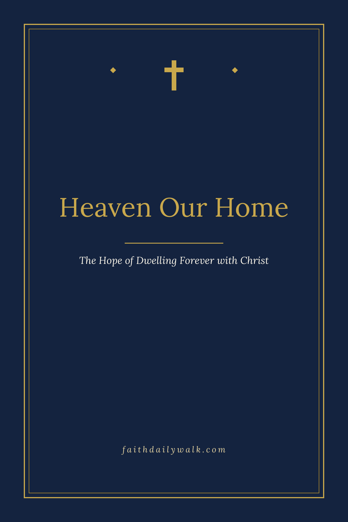 Heaven Our Home devotional cover