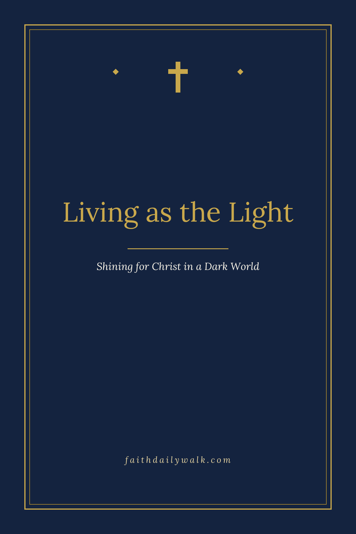 Living as the Light devotional cover