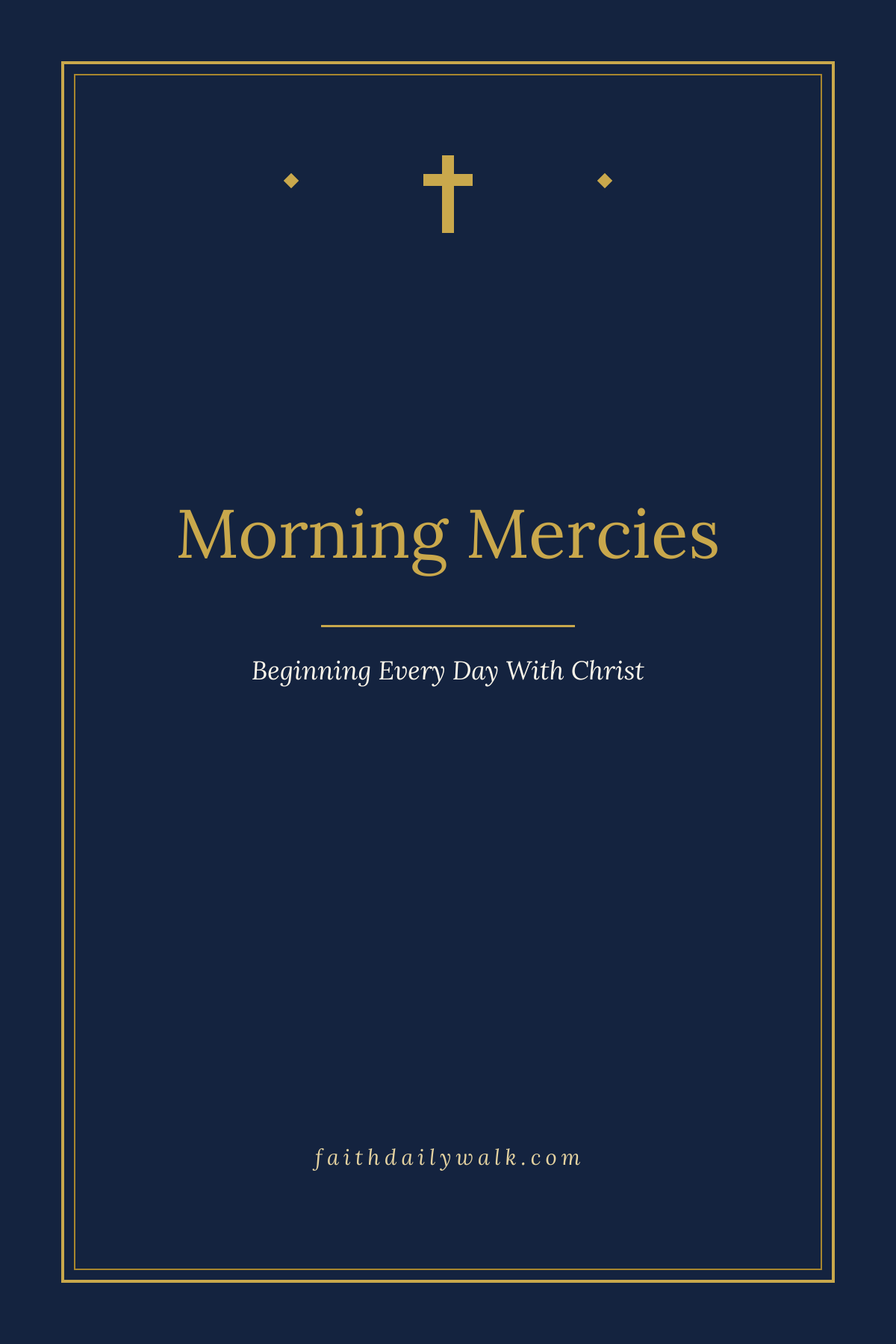 Morning Mercies devotional cover