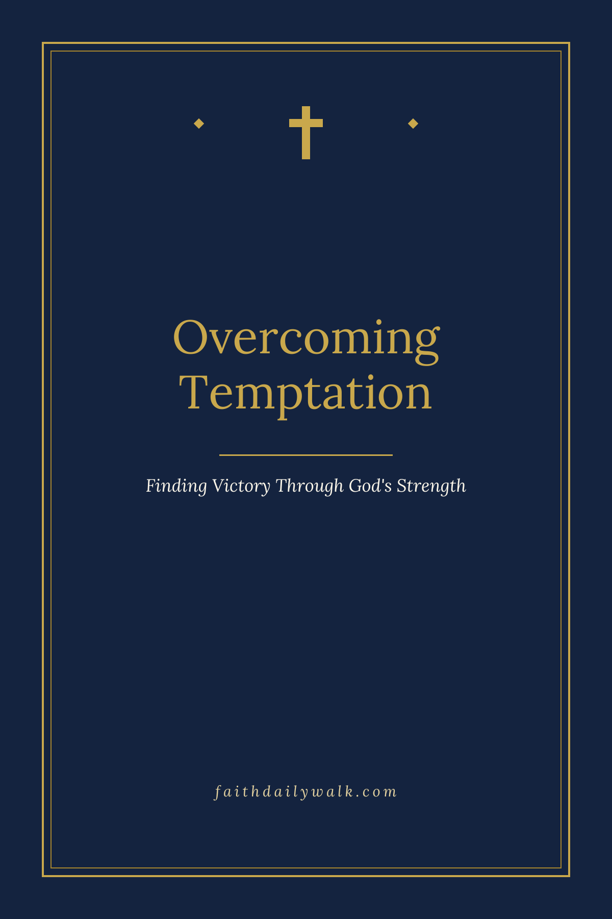 Overcoming Temptation devotional cover