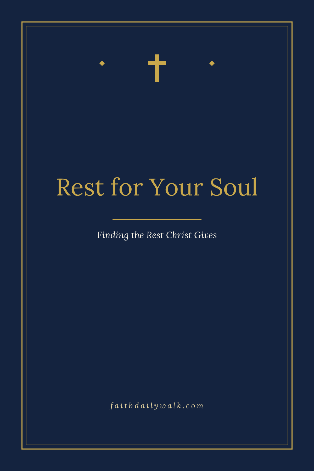 Rest for Your Soul devotional cover