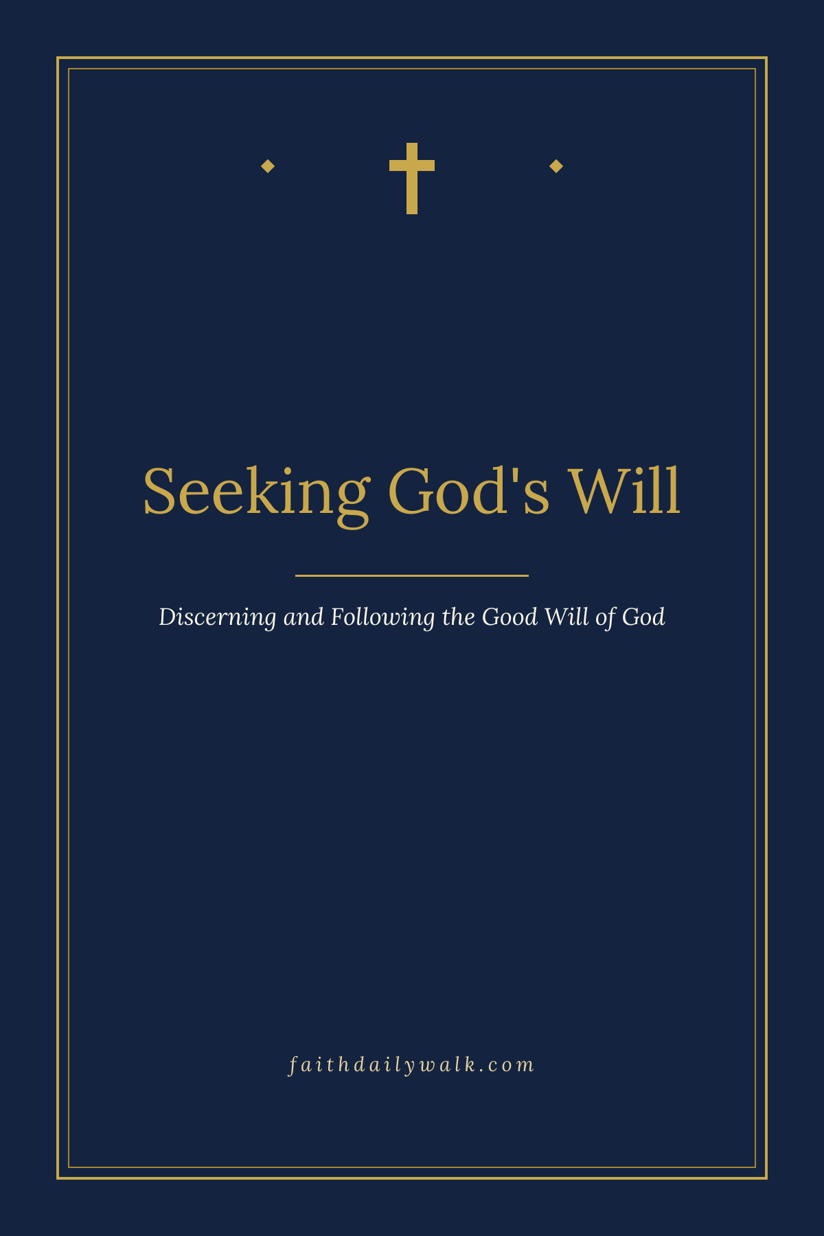 Seeking God's Will devotional cover