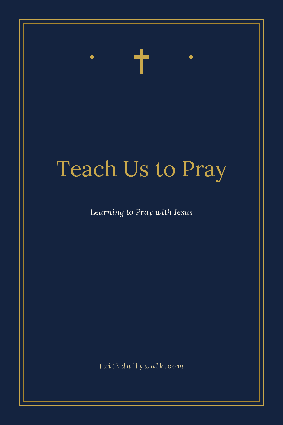 Teach Us to Pray devotional cover