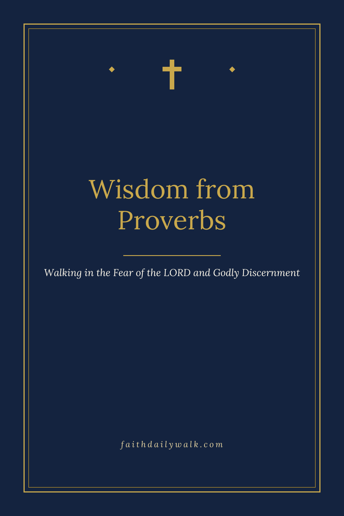 Wisdom from Proverbs devotional cover